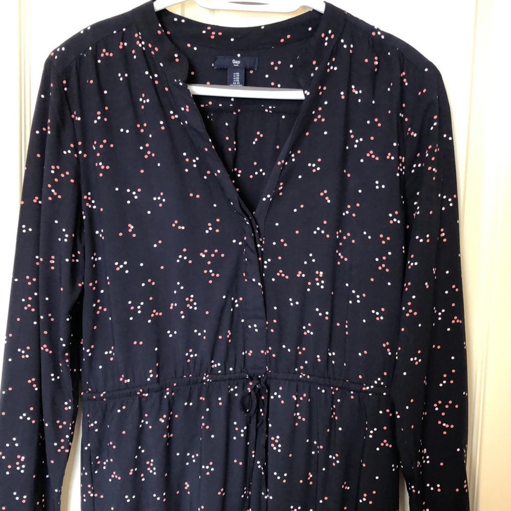 GAP Navy Blue Polka Dot Dress - Picture 1 of 3